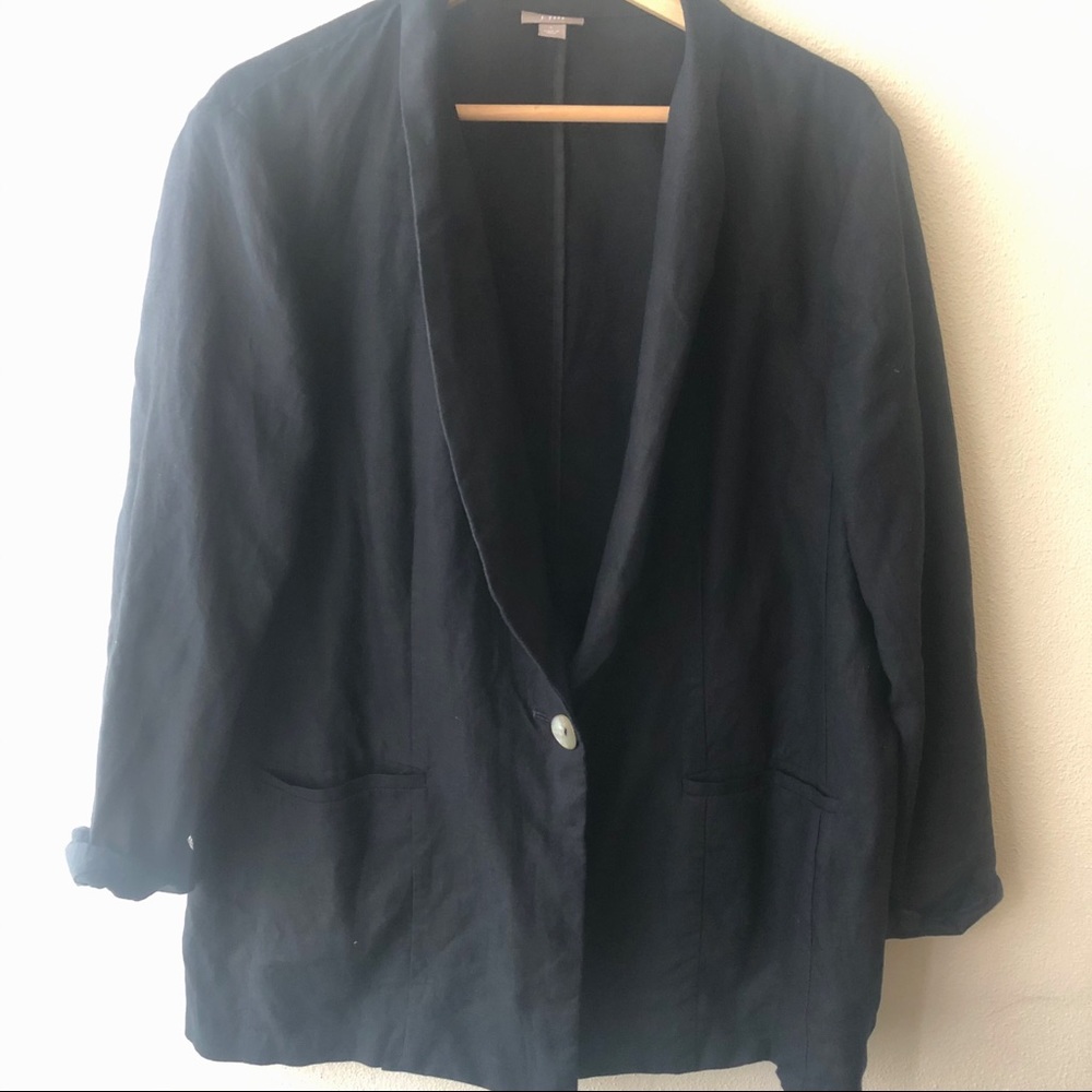 J Jill Linen oversized blazer